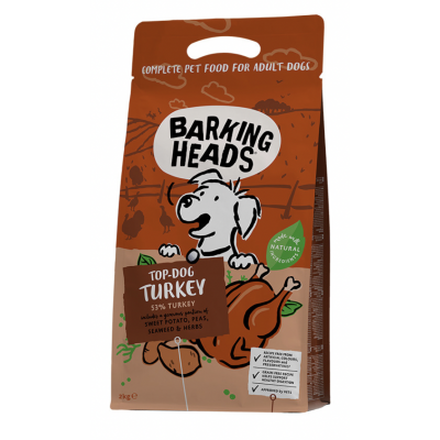 BARKING HEADS TOP DOG TURKEY 25,5/15 - беззерновой корм для собак с индейкой и бататом "Бесподобная индейка"