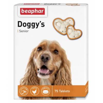 Beaphar Doggy’s Senior Кормовая добавка для собак старше 7 лет, 75 таб. (арт. DAI11519)