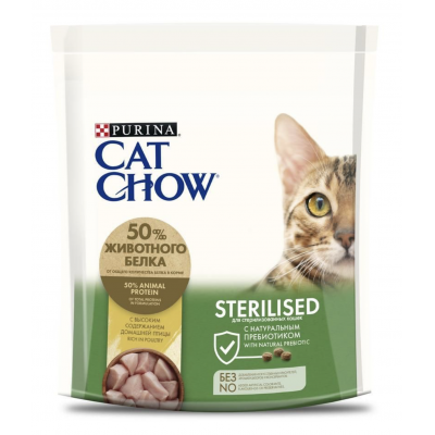 Cat Chow Sterilized - сухой корм для кастрированных котов и стерилизованных кошек