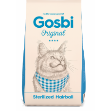 Gosbi Original Sterilized Hairball Cat - сухой корм для взрослых, стерилизованных котов и кошек,выведение шерстяных комочков