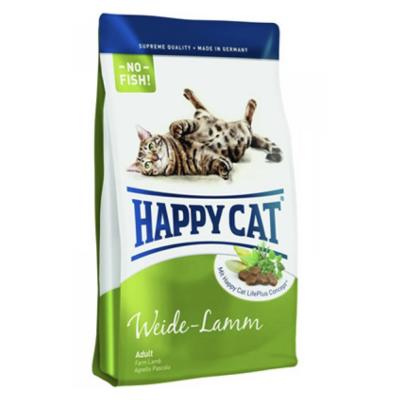 Happy Cat Fit & Well Adult Weide Lamm - для взрослых кошек с ягненком при чувствительном пищеварении