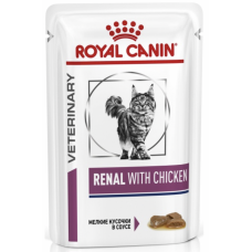 Royal Canin Renal Feline - (пауч) с курицей для кошек при хронической почечной недостаточности.