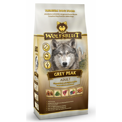 Wolfsblut Grey Peak Adult (Седая вершина) 24/16 - для взрослых собак, с мясом бурой козы