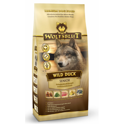 Wolfsblut Wild Duck Senior (Дикая утка) 22/10 - корм для пожилых собак, с уткой