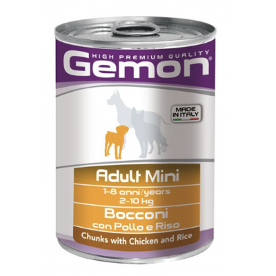Gemon Dog Mini Adult Chicken Turkey консервы для собак мелких пород с курицей и индейкой 415 гр.