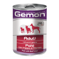 GEMON DOG ADULT PATE BEEF TRIPE - паштет для собак всех пород (говяжий рубец) 400 г 