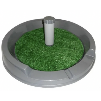 Redplastic Туалет со столбиком "Рокки" с травой для собак мелких пород, диаметр 50 см (арт. 2932трав)