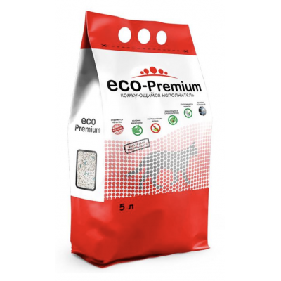 ECO-Premium Зеленый Чай - комкующийся, древесный наполнитель для лотков с ароматом зеленого чая