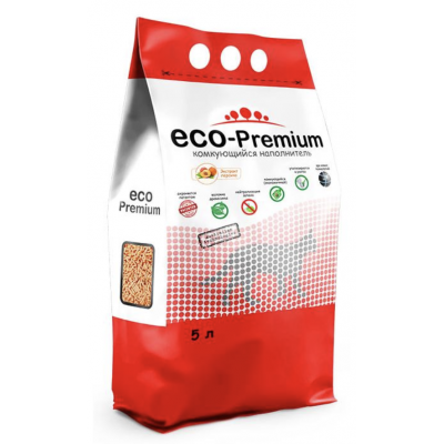 ECO-Premium Персик - комкующийся наполнитель для кошачих лотков с ароматом персика