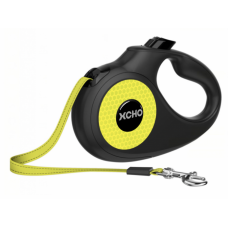 XCHO Поводок-рулетка светоотражающая для собак черно-зеленая, разные размеры