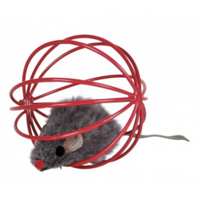 Trixie игрушка для кошек, мышь в шаре (4115)