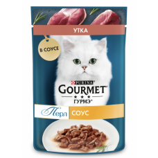 Gourmet Perle - научи для кошек с уткой в подливке 75 гр.