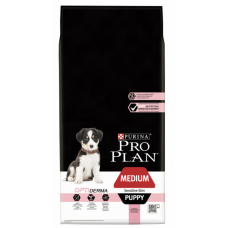 Pro Plan Medium Puppy - корм для щенков всех пород, с чувствительной кожей, с лососем и рисом