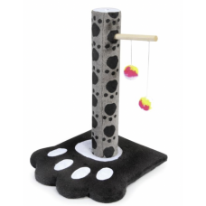CAMON  когтеточка-столбик для кошек, в форме лапки с двумя мячиками (арт.AC040)