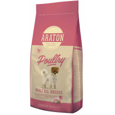 Araton Adult Poultry - полнорационный сухой корм для собак всех пород, с мясом домашней птицы