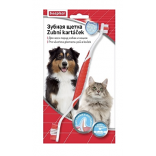 Beaphar TOOTHBRUSH BLISTERGARD - Двухсторонняя щетка для чистки зубов у кошек (арт. DAI13226) 