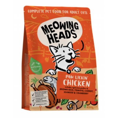 Meowing Heads PAW LICKIN' CHICKEN MCK 38/19 - для взрослых кошек с курицей и рисом "Куриное наслаждение"