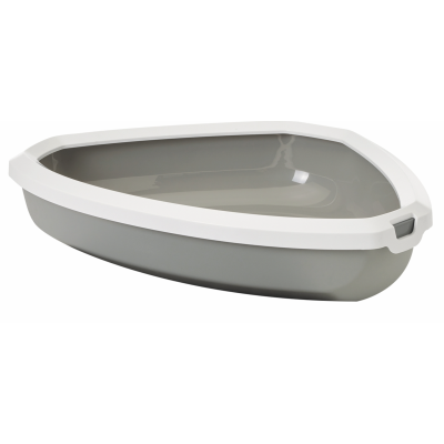 Savic Туалет-лоток угловой для кошек Rincorn, серый, 58,5 x  46 x  13,5 см. (арт. 201700WG)