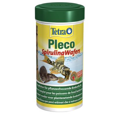 Tetra Pleco Algae Wafers Корм для травоядных, хищных и донных рыб с добавлением креветок