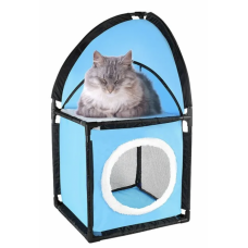 Домик для кошек "Место встречи", 72x36x36 см, флис, Kitty Corner "Kitty City"