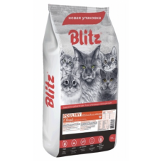 Blitz Classic Adult Cats All Breeds Poultry - сухой корм для взрослых кошек, домашняя птица