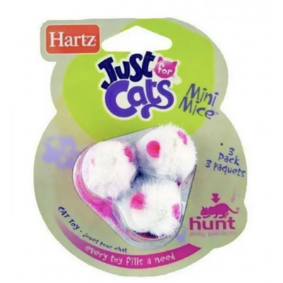 Hartz Игрушки меховые для кошек «Мини-мыши» набор 3 шт. (арт. 95987)