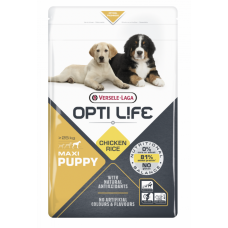 Opti Life Puppy Maxi Chicken - корм для щенков крупных пород, с курицей и рисом (арт. 431151)