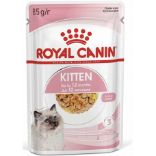 Royal Canin Kitten Instinctive (в желе) - влажный корм для котят от 4 до 12 месяцев кусочки в желе (85 гр.).