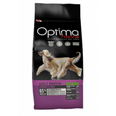 OptimaNova Adult Medium Chicken & Rice - сухой корм для взрослых собак средних пород с 12 месяцев, с курицей и рисом
