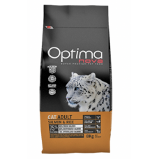 OptimaNova Adult Salmon & Rice - сухой корм для взрослых кошек с 12 месяцев, с лососем и рисом