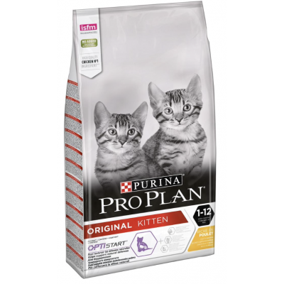 Pro Plan OptiStart Kitten Original Chicken Rice - корм для котят от 1 до 12 месяцев, с курицей