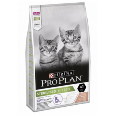 Pro Plan OptiStart Sterilised Kitten Salmon - сухой корм для стерилизованных котят, с лососем