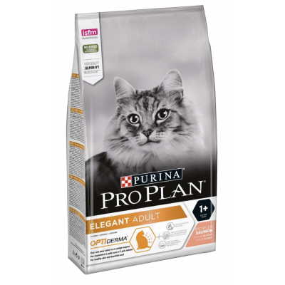 Pro Plan OptiDerma Elegant Salmon - корм для кошек с проблемами кожи и шерсти, с лососем