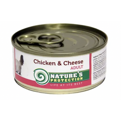 NP Cat Chicken & Cheese - консервы для кошек с курицей и сыром 100 г