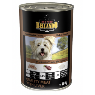 Belcando Best Quality Meat & Liver - консервы для собак с отборным мясом и печенью 400 гр.