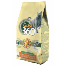 Gusto 360 Cat Beef, Chicken, Vegetables Корм для взрослых кошек и котов, с говядиной, курицей, овощами 
