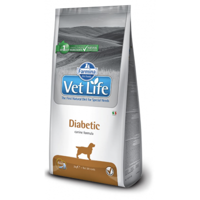 Farmina Vet Life Dog  Diabetic -  диетический корм для собак с сахарным диабетом