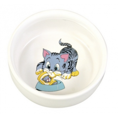 Trixie Миска керамическая для животных, 0,3 л, диаметр 11 см (арт. 4009)