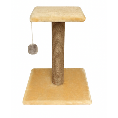 Triol Когтеточка-столбик "Стойка № 6" с полочкой и игрушкой однотонная, 36*36*45cм (арт. 20812004)