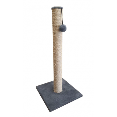 Когтеточка-столбик из меха и сизаля (выс. 90 см, шир. 42 см) Cat House (арт. CH8)