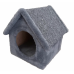 Когтеточка "Домик-будка" из меха и ковролина (выс. 38 см, шир. 31 см, гл. 31 см) Cat House (арт. CH33)