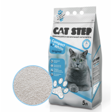 Cat Step Compact White Original Комкующийся минеральный наполнитель для кошачьих туалетов