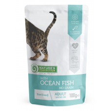 Nature‘s Protection Sterilised with Ocean fish - влажный корм для взрослых кошек после стерилизации с океанической рыбой 100 гр (арт. KIK45693)