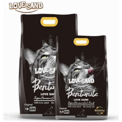 Love Sand Original - бентонитовый наполнитель для кота комкующийся, без запаха (LS-001, LS-002)