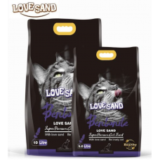Love Sand Lawenda - бентонитовый наполнитель для котов комкующийся, лаванда (LS-003, LS-004)