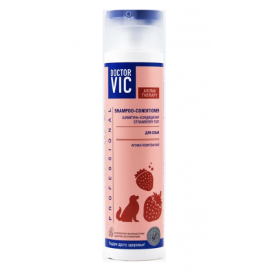 Doctor VIC Шампунь-кондиционер STRAWBERRY TART с ароматом клубники и ванили, для собак (ВЕТ17672)