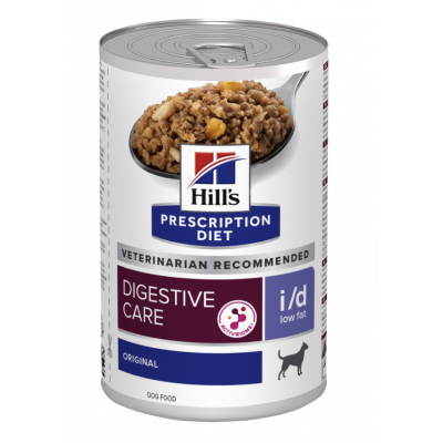 Hill's Prescription Diet i/d Low Fat Digestive Care - влажный диетический корм для собак при расстройствах пищеварения с низким содержанием жира, 360 г