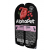 AlphaPet Superpremium - влажный корм для взрослых кошек, с говядиной и малиной в соусе, 80 г (арт. 652390)