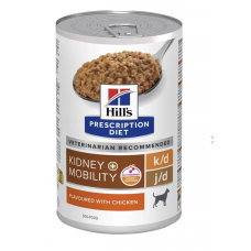 Hill's Prescription Diet k/d + Mobility - влажный корм для собак для поддержания здоровья почек и суставов, курица 370 г (ВЕТ607713)