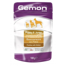 Gemon Pouch Dog Puppy & Junior Сhicken - влажный корм для щенков всех пород , c курицей 100 гр 